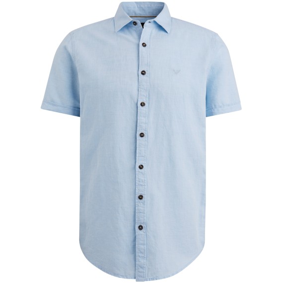 PME Short Sleeve Shirt Ctn Linen 2tone
